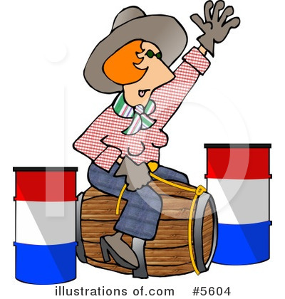 Royalty-Free (RF) Rodeo Clipart Illustration by djart - Stock Sample #5604