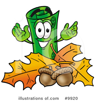 Royalty-Free (RF) Rolled Money Clipart Illustration by Mascot Junction - Stock Sample #9920