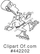 Roller Blading Clipart #442202 by toonaday