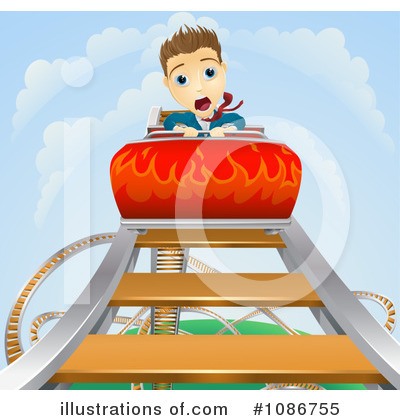 Royalty-Free (RF) Roller Coaster Clipart Illustration by AtStockIllustration - Stock Sample #1086755