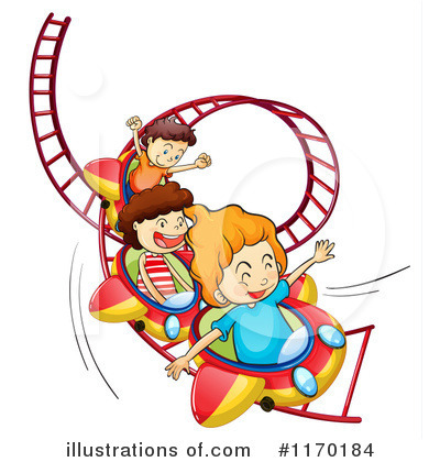 Roller Coaster Clipart #1170184 by Graphics RF