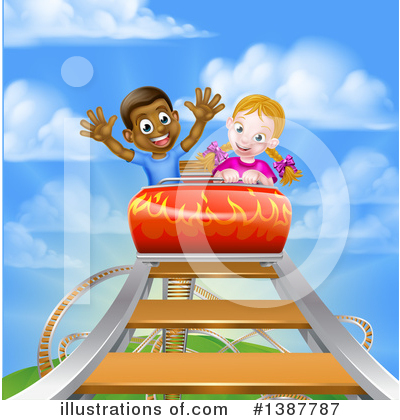 Royalty-Free (RF) Roller Coaster Clipart Illustration by AtStockIllustration - Stock Sample #1387787