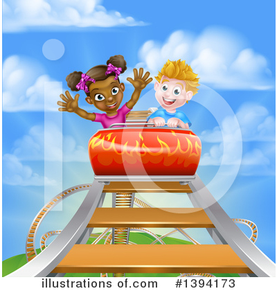 Royalty-Free (RF) Roller Coaster Clipart Illustration by AtStockIllustration - Stock Sample #1394173