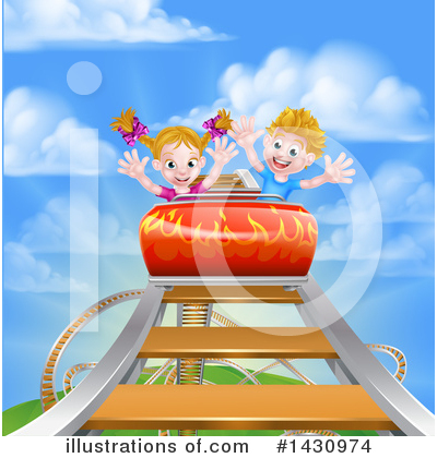 Royalty-Free (RF) Roller Coaster Clipart Illustration by AtStockIllustration - Stock Sample #1430974