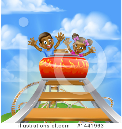 Royalty-Free (RF) Roller Coaster Clipart Illustration by AtStockIllustration - Stock Sample #1441963