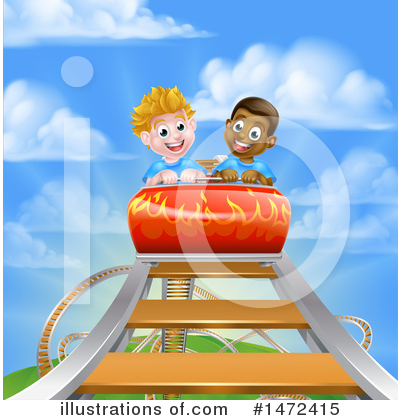 Roller Coaster Clipart #1472415 by AtStockIllustration