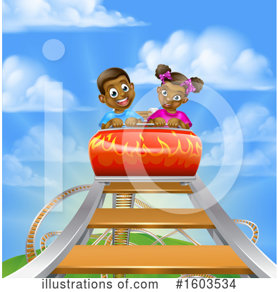 Royalty-Free (RF) Roller Coaster Clipart Illustration by AtStockIllustration - Stock Sample #1603534
