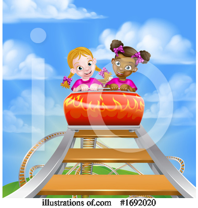 Roller Coaster Clipart #1692020 by AtStockIllustration