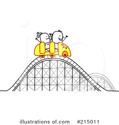 Royalty-Free (RF) Roller Coaster Clipart Illustration by NL shop - Stock Sample #215011
