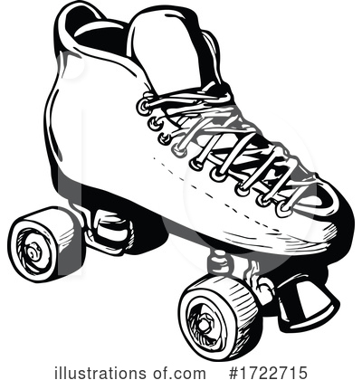 Roller Skates Clipart #1722715 by patrimonio