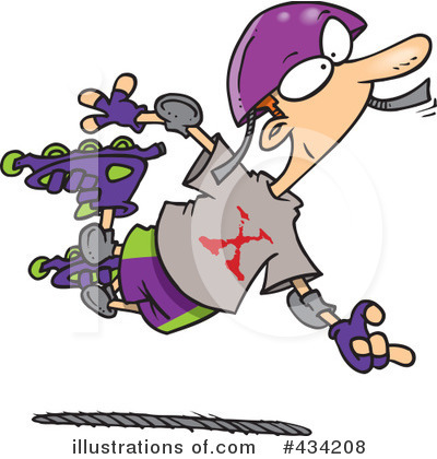Skating Clipart #434208 by toonaday