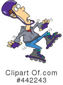 Rollerblading Clipart #442243 by toonaday