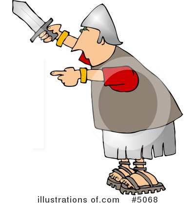 Royalty-Free (RF) Roman Army Clipart Illustration by djart - Stock Sample #5068