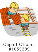Roofer Clipart #1059389 by BNP Design Studio