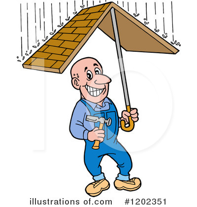 Royalty-Free (RF) Roofer Clipart Illustration by LaffToon - Stock Sample #1202351