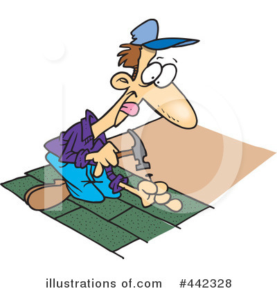 Roofer Clipart #442328 by toonaday