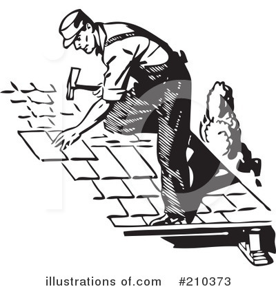Roofer Clipart #210373 by BestVector
