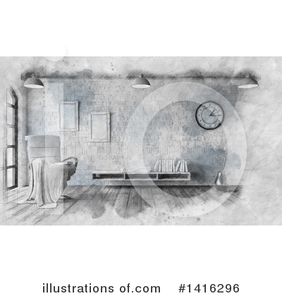 Royalty-Free (RF) Room Clipart Illustration by KJ Pargeter - Stock Sample #1416296
