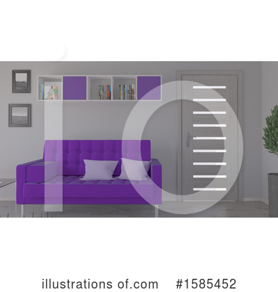 Royalty-Free (RF) Room Clipart Illustration by KJ Pargeter - Stock Sample #1585452