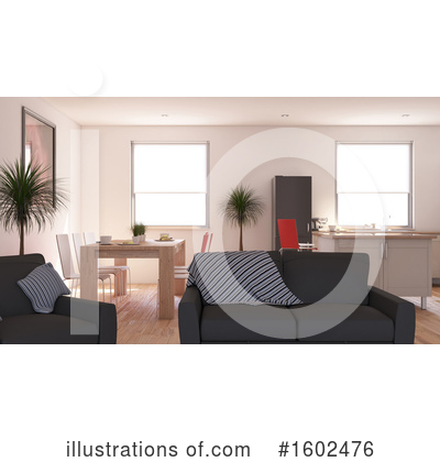 Royalty-Free (RF) Room Clipart Illustration by KJ Pargeter - Stock Sample #1602476