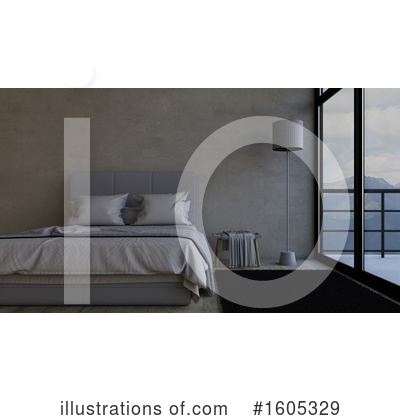 Bedroom Clipart #1605329 by KJ Pargeter
