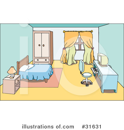 Royalty-Free (RF) Room Clipart Illustration by PlatyPlus Art - Stock Sample #31631
