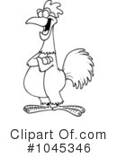 Rooster Clipart #1045346 by toonaday