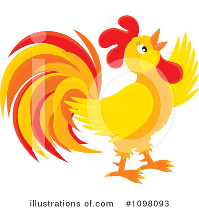 Royalty-Free (RF) Rooster Clipart Illustration by Alex Bannykh - Stock Sample #1098093