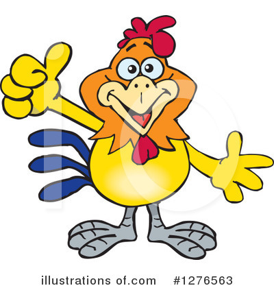 Royalty-Free (RF) Rooster Clipart Illustration by Dennis Holmes Designs - Stock Sample #1276563