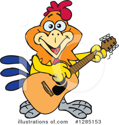 Royalty-Free (RF) Rooster Clipart Illustration by Dennis Holmes Designs - Stock Sample #1285153