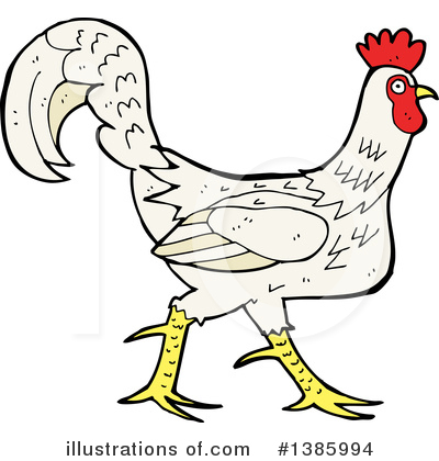Royalty-Free (RF) Rooster Clipart Illustration by lineartestpilot - Stock Sample #1385994