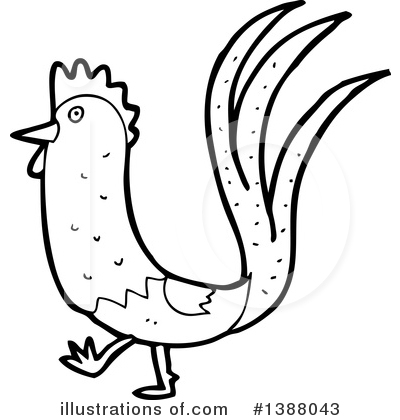 Royalty-Free (RF) Rooster Clipart Illustration by lineartestpilot - Stock Sample #1388043