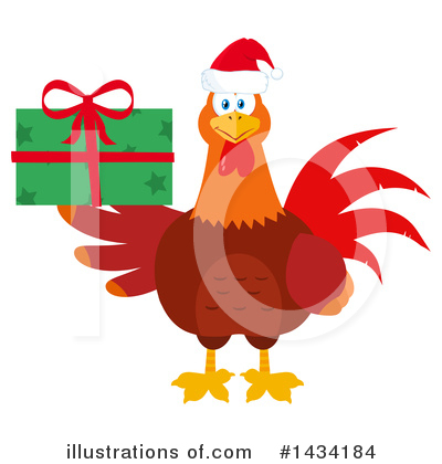 Royalty-Free (RF) Rooster Clipart Illustration by Hit Toon - Stock Sample #1434184