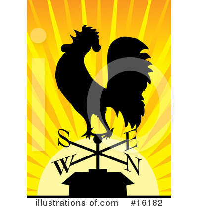 Royalty-Free (RF) Rooster Clipart Illustration by Maria Bell - Stock Sample #16182