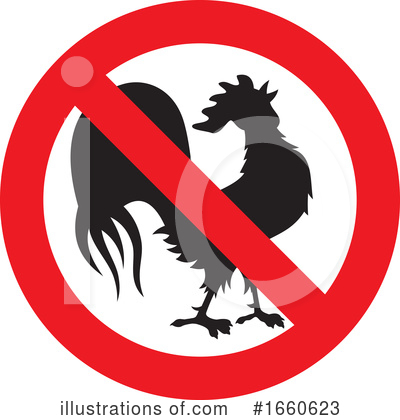 Royalty-Free (RF) Rooster Clipart Illustration by Any Vector - Stock Sample #1660623