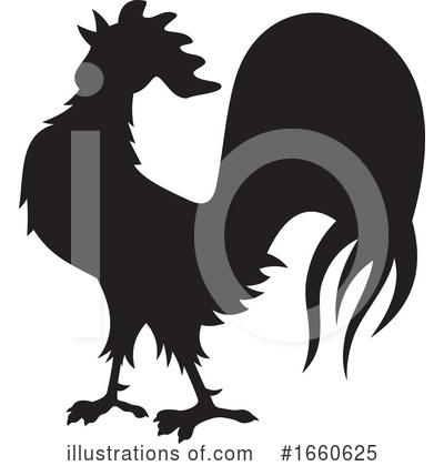 Royalty-Free (RF) Rooster Clipart Illustration by Any Vector - Stock Sample #1660625