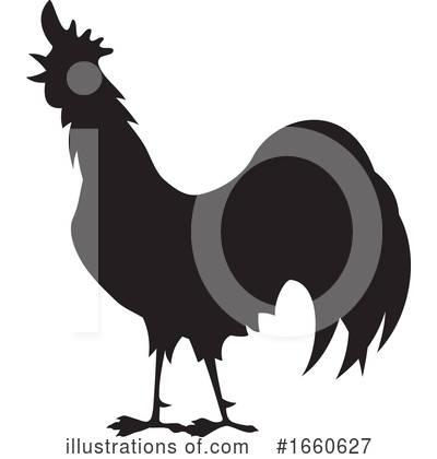 Royalty-Free (RF) Rooster Clipart Illustration by Any Vector - Stock Sample #1660627