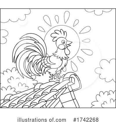 Royalty-Free (RF) Rooster Clipart Illustration by Alex Bannykh - Stock Sample #1742268