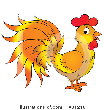 Rooster Clipart #31218 by Alex Bannykh