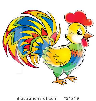 Rooster Clipart #31219 by Alex Bannykh