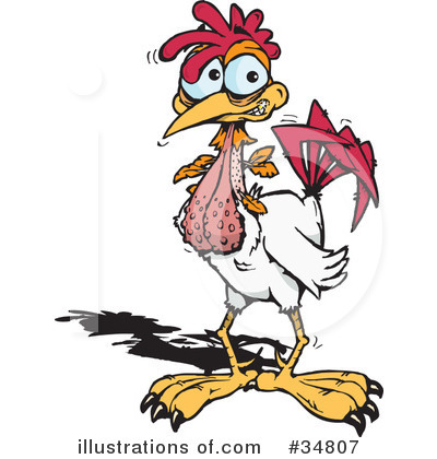 Rooster Clipart #34807 by Dennis Holmes Designs