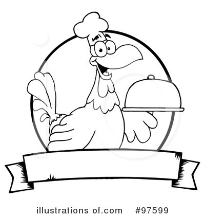Royalty-Free (RF) Rooster Clipart Illustration by Hit Toon - Stock Sample #97599