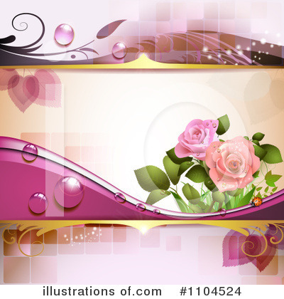Rose Background Clipart #1104524 by merlinul