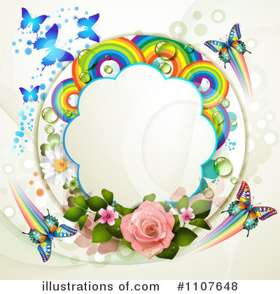 Floral Background Clipart #1107648 by merlinul