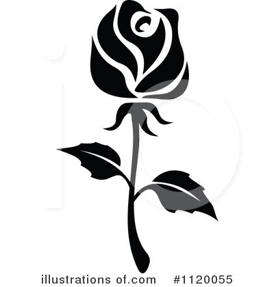 Royalty-Free (RF) Rose Clipart Illustration by Vector Tradition SM - Stock Sample #1120055