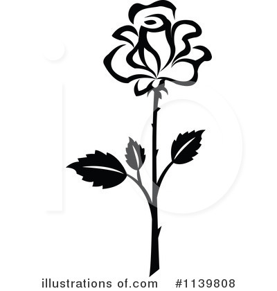 Royalty-Free (RF) Rose Clipart Illustration by Vector Tradition SM - Stock Sample #1139808