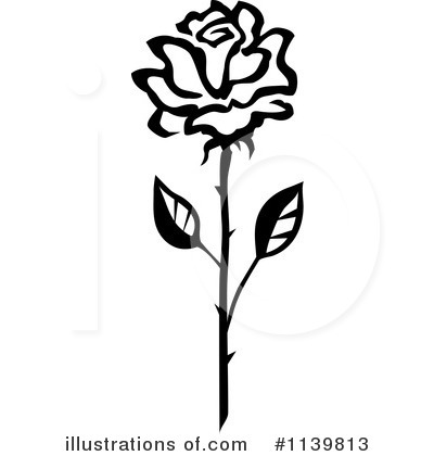 Royalty-Free (RF) Rose Clipart Illustration by Vector Tradition SM - Stock Sample #1139813
