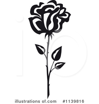 Royalty-Free (RF) Rose Clipart Illustration by Vector Tradition SM - Stock Sample #1139816
