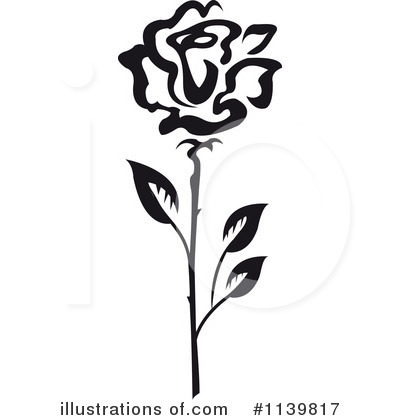 Royalty-Free (RF) Rose Clipart Illustration by Vector Tradition SM - Stock Sample #1139817