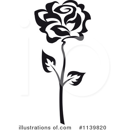 Royalty-Free (RF) Rose Clipart Illustration by Vector Tradition SM - Stock Sample #1139820